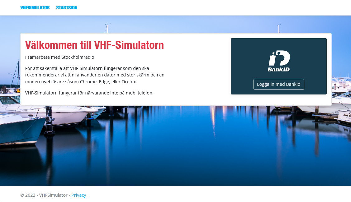 Vår populära VHF-simulator stängs ner