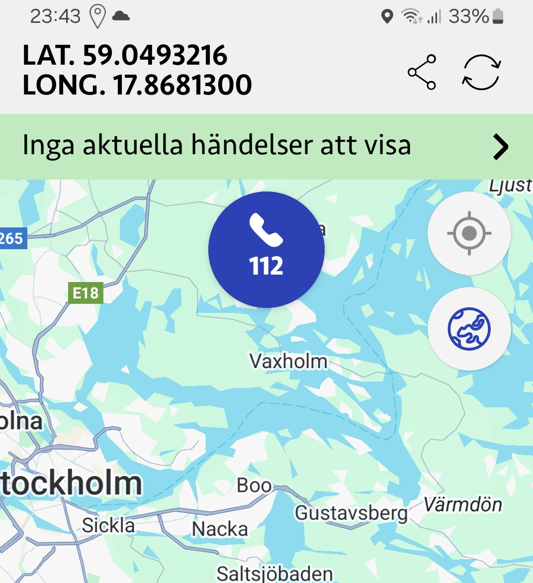 Mobilen får ny funktion vid olyckor till sjöss